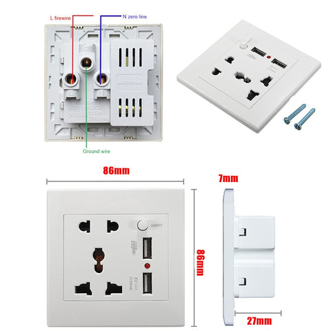 User-Friendly Wall USB Socket